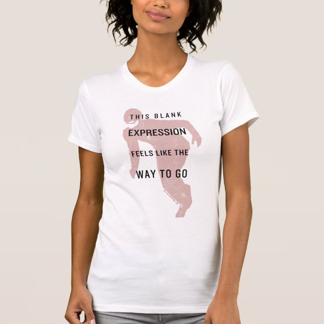 The Flash | "Blank Expression" Quote Silhouette T-Shirt (Front)