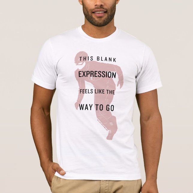 The Flash | "Blank Expression" Quote Silhouette T-Shirt (Front)