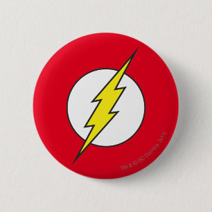 The Flash Lightning Bolt 6 Cm Round Badge