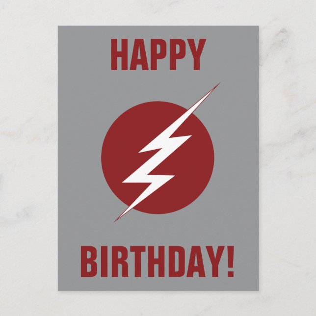 The Flash | Lightning Bolt Logo Postcard (Front)