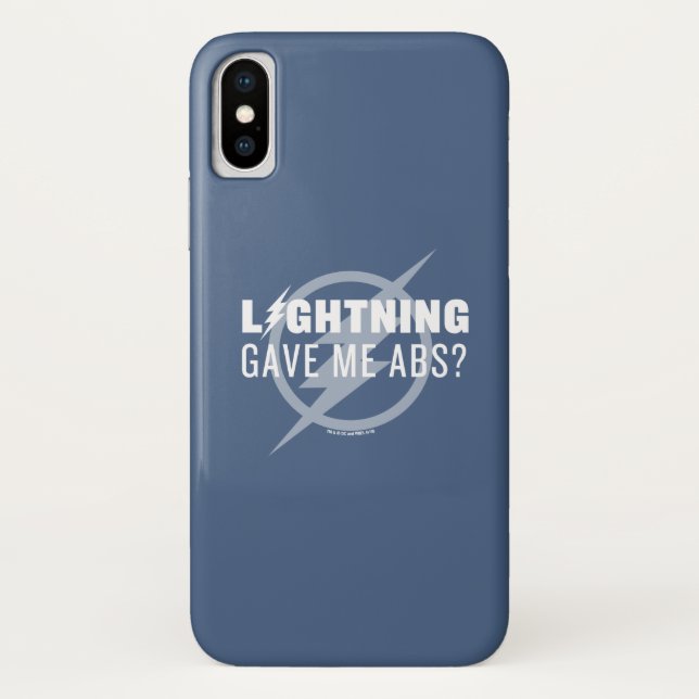 The Flash | "Lightning Gave Me Abs?" Case-Mate iPhone Case (Back)