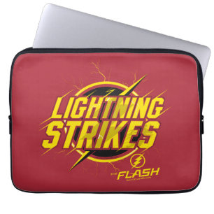 The Flash "Lightning Strikes" Graphic Laptop Sleeve