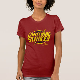 The Flash   "Lightning Strikes" Graphic T-Shirt