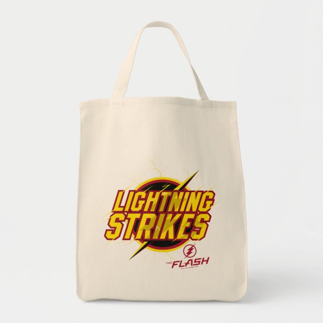 The Flash | "Lightning Strikes" Graphic Tote Bag (Front)