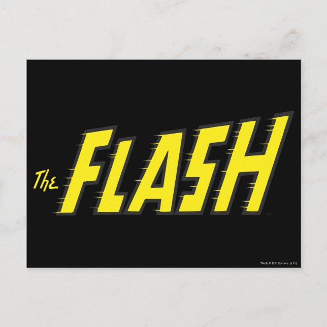 The Flash Logo Yellow Postcard (Front)