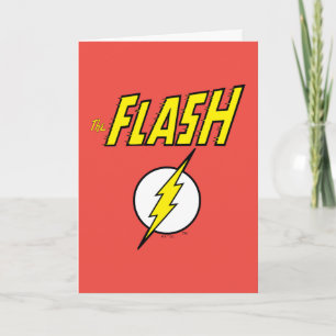 The Flash Name & Lightning Bolt Logo Card