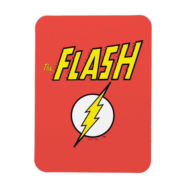 The Flash Name & Lightning Bolt Logo Magnet (Vertical)
