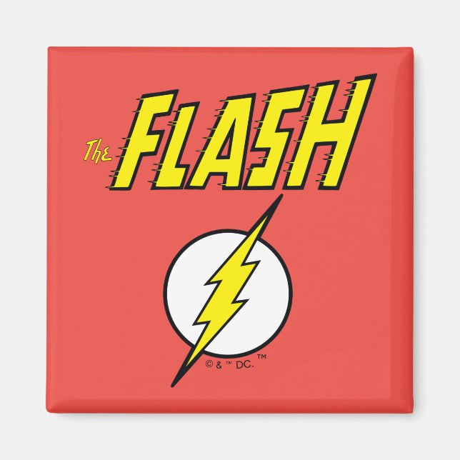 The Flash Name & Lightning Bolt Logo Magnet (Front)