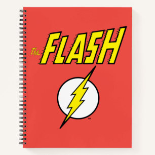 The Flash Name & Lightning Bolt Logo Notebook