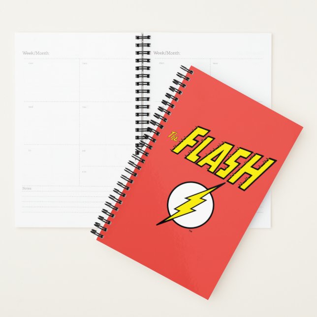 The Flash Name & Lightning Bolt Logo Planner (Display)