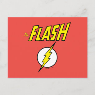 The Flash Name & Lightning Bolt Logo Postcard