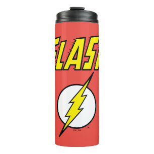 The Flash Name & Lightning Bolt Logo Thermal Tumbler