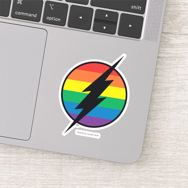 The Flash Rainbow Logo (Detail)