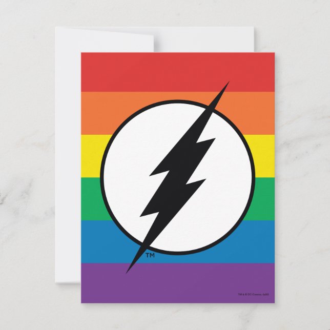 The Flash Rainbow Logo Card (Front)