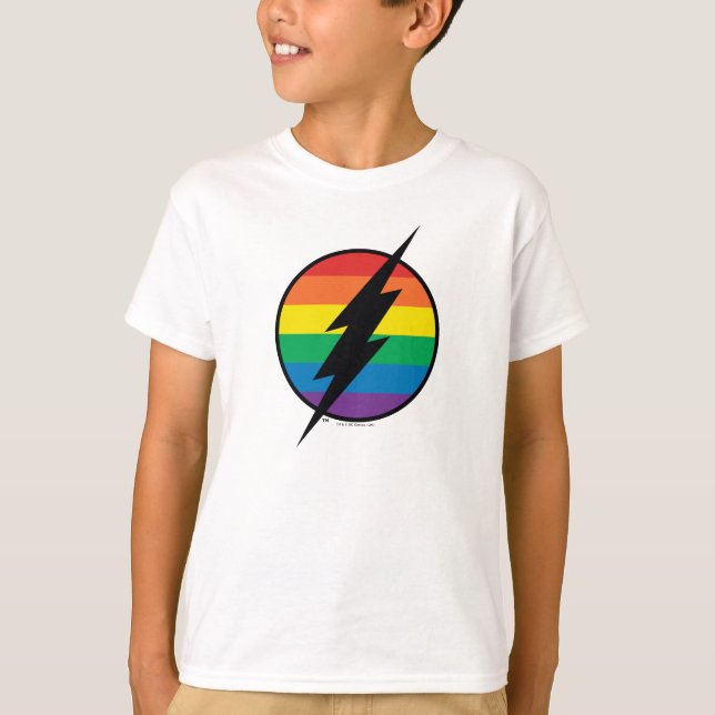 The Flash Rainbow Logo T-Shirt (Front)