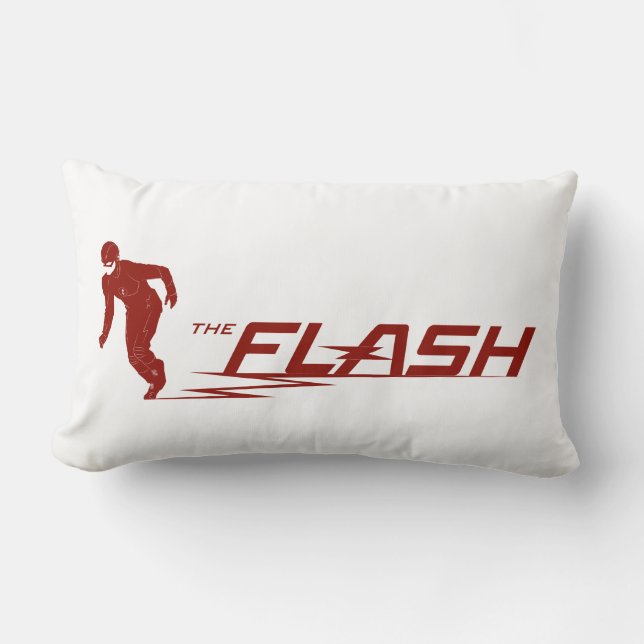 The Flash | Super Hero Name Logo Lumbar Cushion (Front)