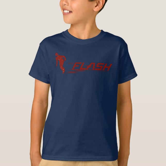 The Flash | Super Hero Name Logo T-Shirt (Front)