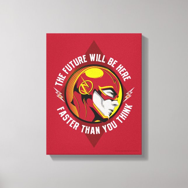 The Flash | "The Future Will Be Here" Canvas Print (Front)