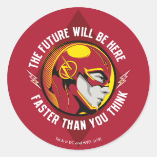 The Flash   "The Future Will Be Here" Classic Round Sticker