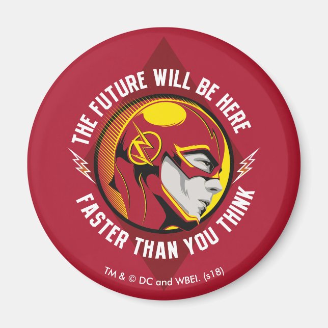 The Flash | "The Future Will Be Here" Magnet (Front)