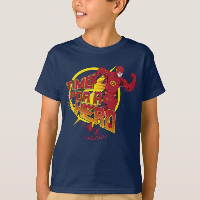 The Flash | "Time For A Hero" Graphic T-Shirt (Front)