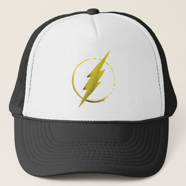 The Flash | Yellow Chest Emblem Trucker Hat (Front)