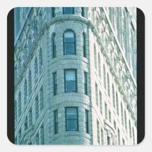 The Flatiron Building (photo) 2 Square Sticker