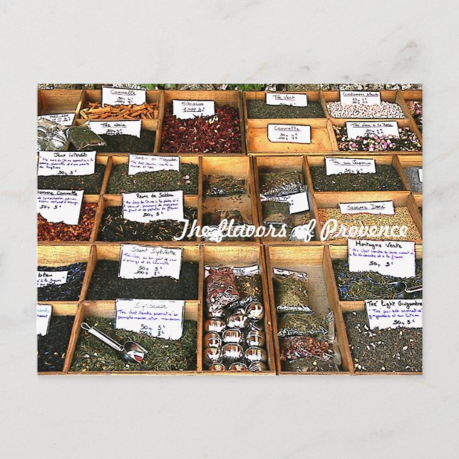 The flavours of Provence postcard (Front)