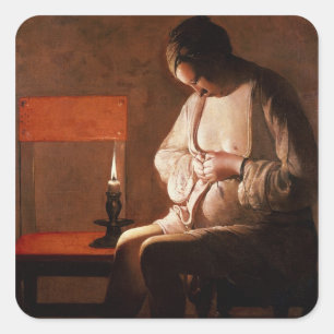 The Flea Catcher Square Sticker