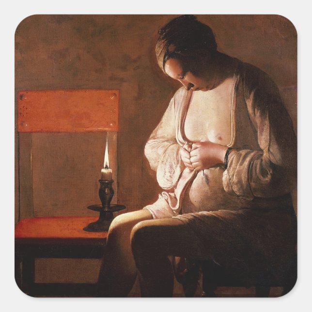 The Flea Catcher Square Sticker (Front)