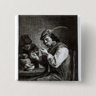 The Flemish Smoker 15 Cm Square Badge