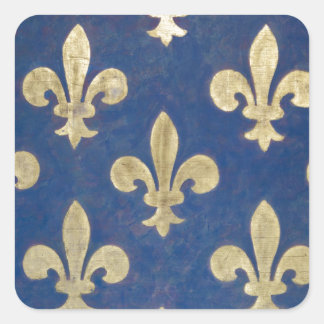 The fleur-de-lis or fleur-de-lys square sticker