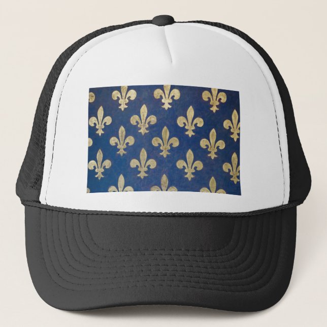 The fleur-de-lis or fleur-de-lys trucker hat (Front)