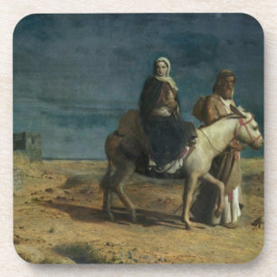 The Flight From The Sword of Herod, 1880 (oil on c Coaster