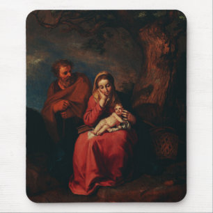 The Flight into Egypt by Abraham Bloemaert  Mouse Pad