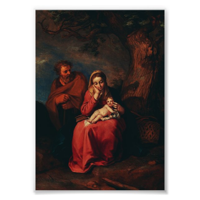 The Flight into Egypt by Abraham Bloemaert  Photo Print (Front)
