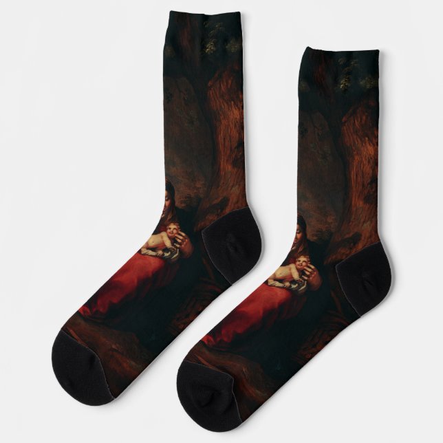 The Flight into Egypt by Abraham Bloemaert  Socks (Left)