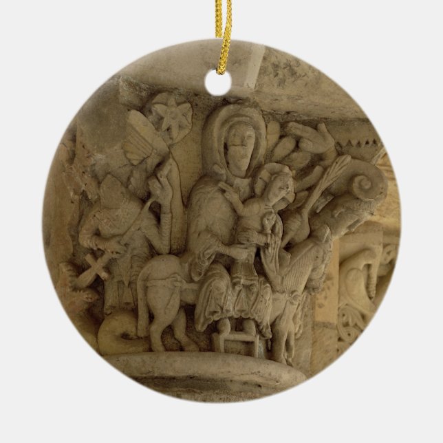 The Flight into Egypt, column capital relief from Ceramic Tree Decoration (Front)