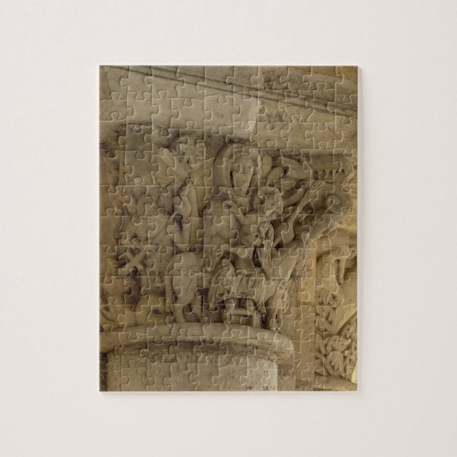 The Flight into Egypt, column capital relief from Jigsaw Puzzle (Vertical)