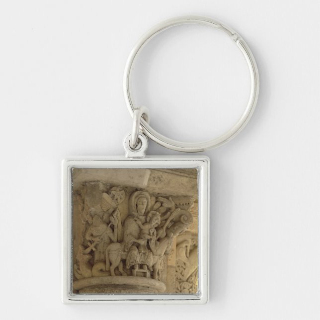 The Flight into Egypt, column capital relief from Key Ring (Front)