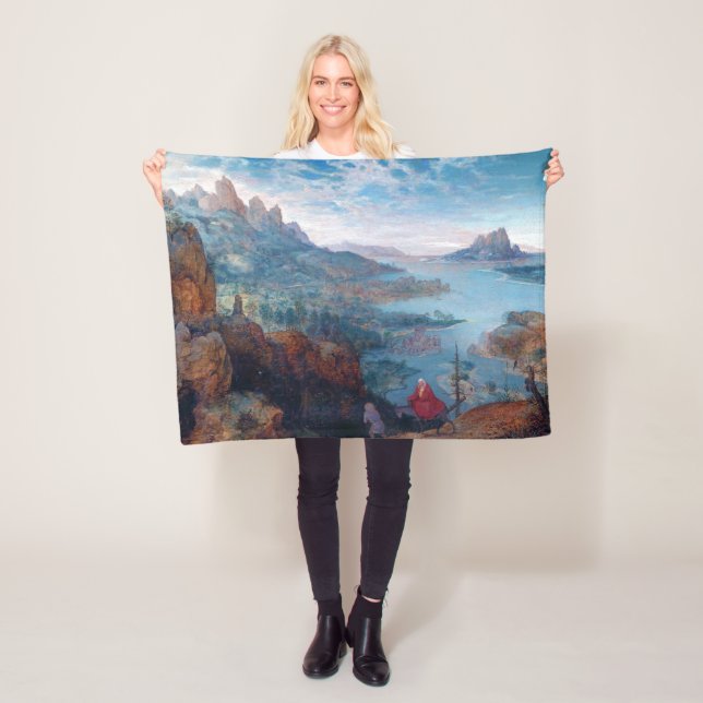 The Flight into Egypt, Pieter Bruegel Fleece Blanket (In Situ)