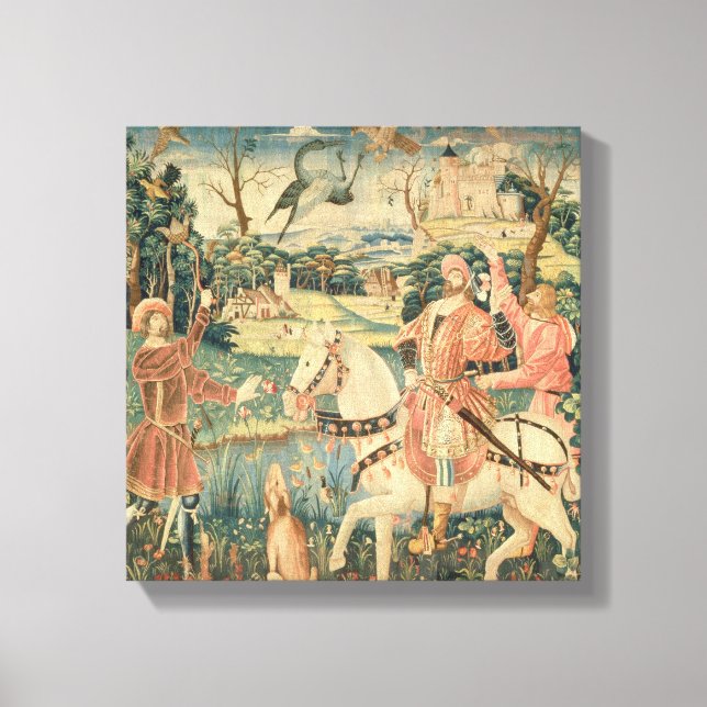 The Flight of the Heron, Franco-Flemish Canvas Print (Front)