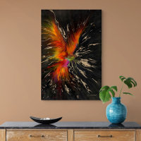 The Flight of the Phoenix – Fiery Abstract Rebirth