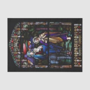 The Flight to Egypt Stained Glass Christmas Tissue Paper