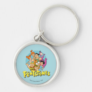 The Flintstones and Rubbles Family Graphic Key Ring