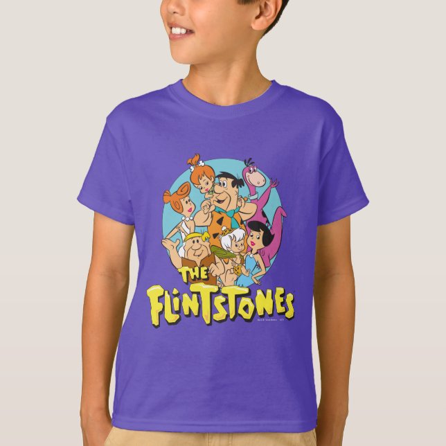 The Flintstones and Rubbles Family Graphic T-Shirt (Front)