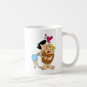 The Flintstones   Betty Kissing Barney Coffee Mug