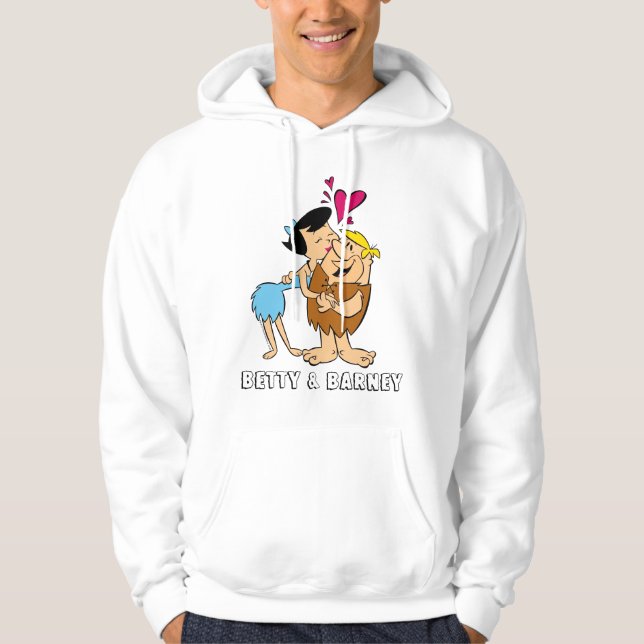 The Flintstones | Betty Kissing Barney Hoodie (Front)