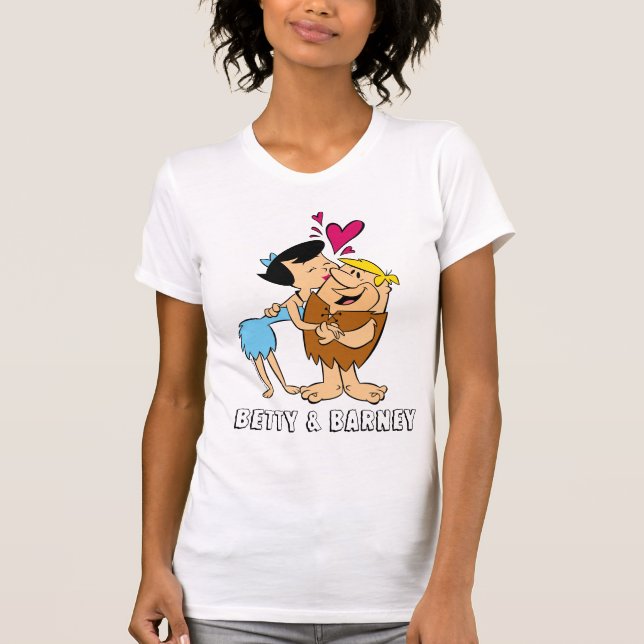 The Flintstones | Betty Kissing Barney T-Shirt (Front)