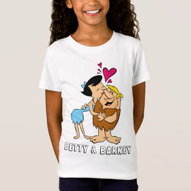 The Flintstones | Betty Kissing Barney T-Shirt (Front)